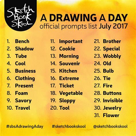 50 Drawing Prompt Ideas Drawing Prompts For Sketching Vrogue Co/art ...