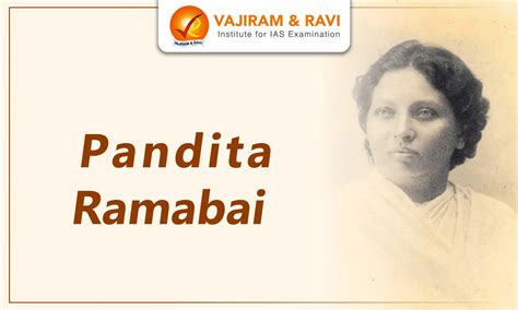 Pandita Ramabai, Social Reform, Women’s Rights, Education, UPSC Notes