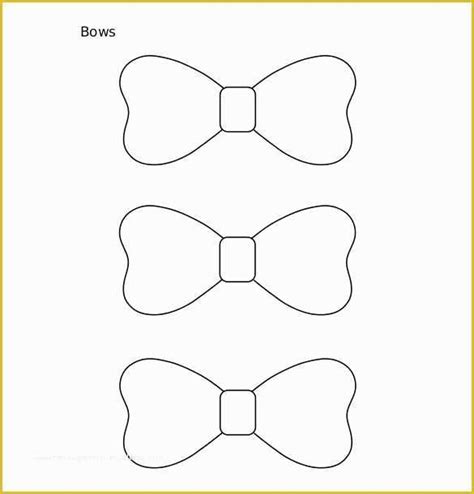 Bow Tie Template Printable