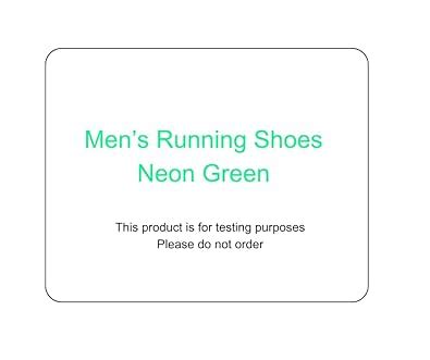Buy Test AWT Men Running Shoes Green (not for Sale) at Amazon.in