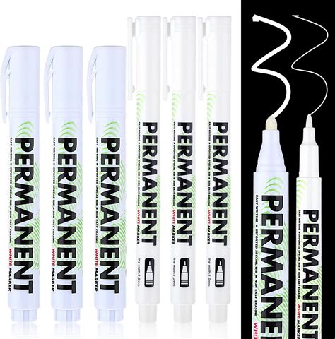 Amazon.com: White Acrylic Paint Pens Permanent Markers for Rock Canvas ...