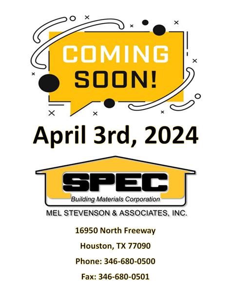 SPEC Building Materials on LinkedIn: 💥 Coming Soon! 💥 SPEC Building ...