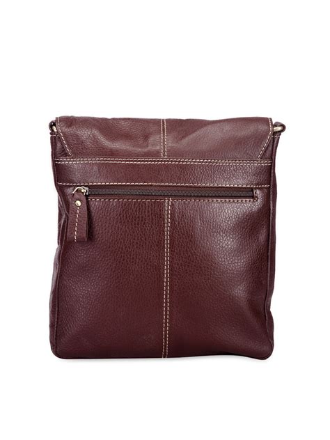 Teakwood Unisex Brown Genuine Leather Messenger Bag – Teakwood Leathers