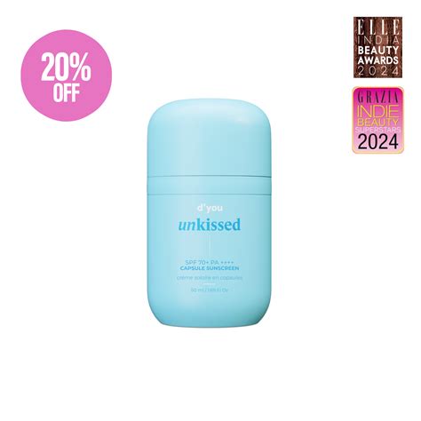 unkissed sunscreen by d'you with SPF 50+ and PA++++ | Zero White Cast ...