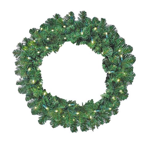 72" Lighted Deluxe Colorado Pine WreathNovelty Lights | LED Christmas ...