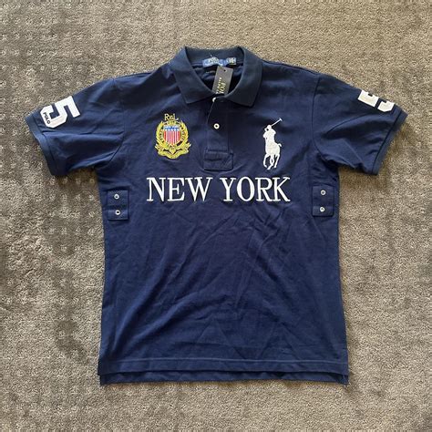 Large Navy Chief Keef style Polo Ralph Lauren New... | Depop
