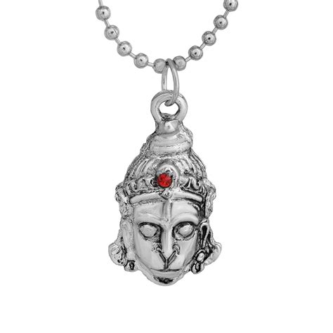 Buy Morvi Silver Plated Lord Bajrang Bali Hanuman Balaji Temple Hindu ...