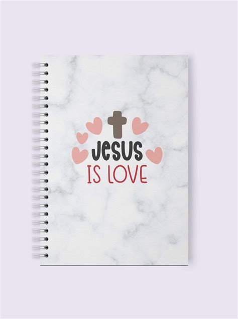 Jesus is Love - Premium Quality Notepad with Bible-Inspired Verses ...