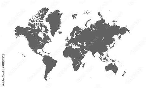 Clear Map of the World Just White Background 的图像结果