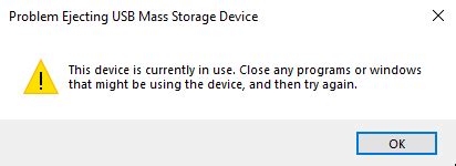 Image result for Problem Ejecting USB Storage Device