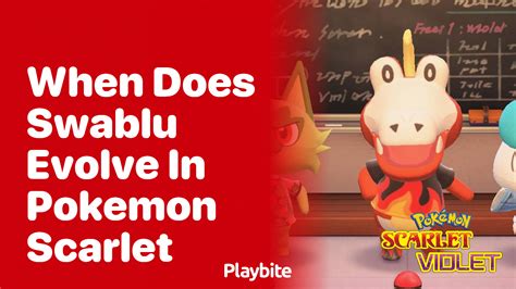 When does Swablu evolve in Pokemon Scarlet? - Playbite