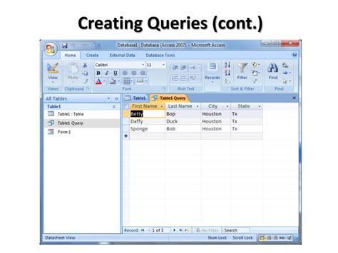 Image result for Microsoft Access 2007 Tutorial Advanced