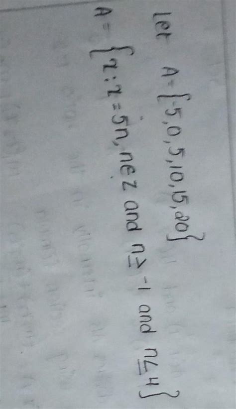 {-5,0,5,10,15,20} in set builder form - Brainly.in