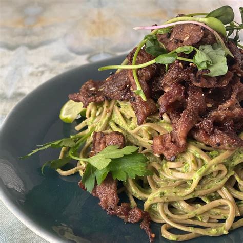 Quick Mongolian Shaved Beef Recipe (with tahini noodles) | Sofa Dinners