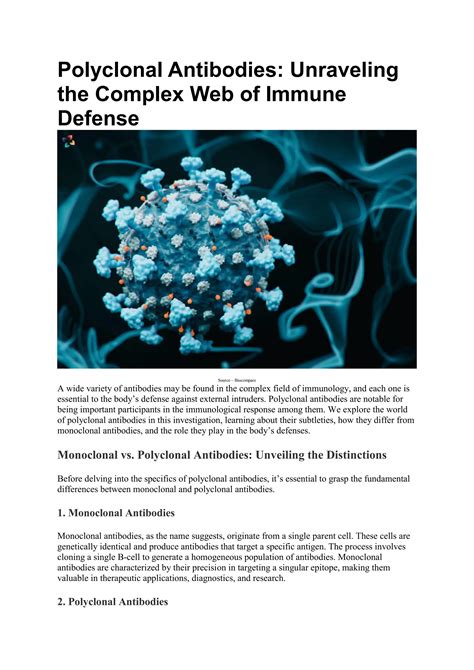 Monoclonal vs. Polyclonal Antibodies: Detail Exploration | The ...
