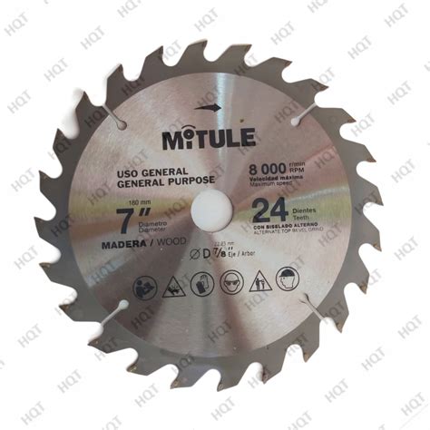 MITULE Wood Cutting Wheel 180MM 24 Teeth | Hi-Q-Tools