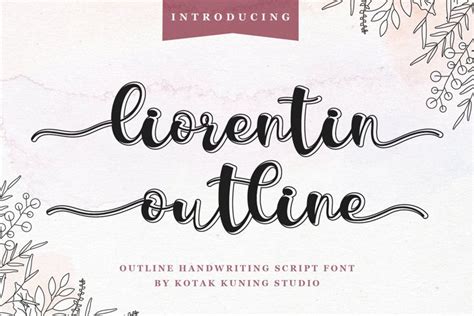 Image result for Script Outline Line Font