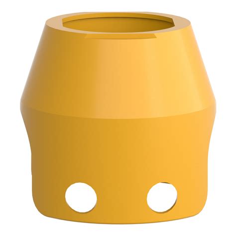 ZBZ1605 - yellow metal padlockable guard for Ø40 mushroom head ...