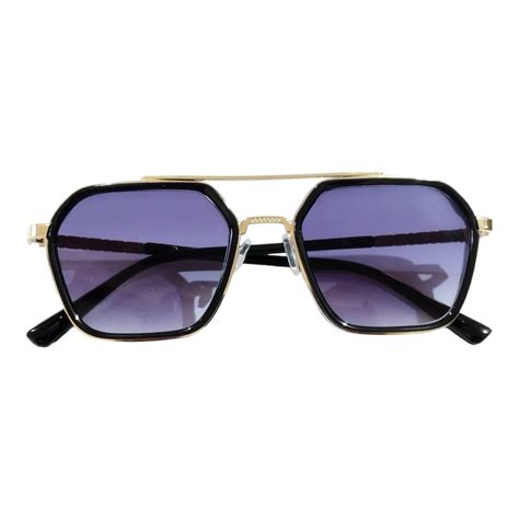 EYESafety Luxury Stylish Designer Hexagon Unisex Sunglasses for Men Wo ...