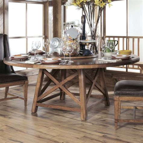 Round Dining Table Rustic at Johanna Reed blog