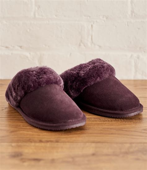 Plum | Womens Sheepskin Mule Slipper | WoolOvers AU