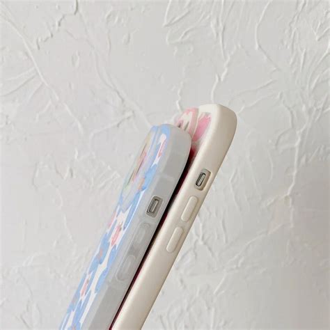Pink Blue Tulip Lens Floral Flower iPhone Soft Silicone Case – ATCASA