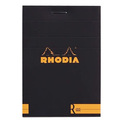 Rhodia Basics Black R Stapled Line Ruled Pad - No. 11 - A7 - 105 mm x ...