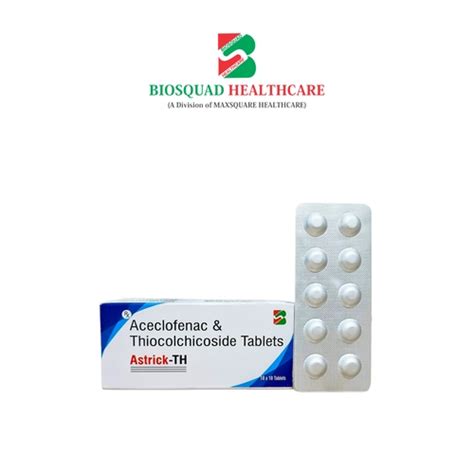 Astrick th - Aceclofenac & Thiocolchicoside Tablets - Biosquad Healthcare