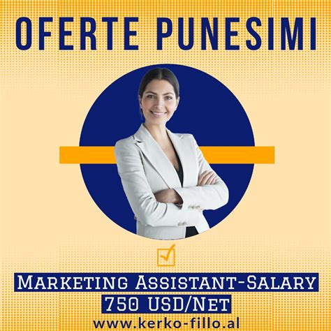 Tirane, Marketing Assistant-Salary (F&M) 750 USD/Net 👇👇👇 https://lnkd ...