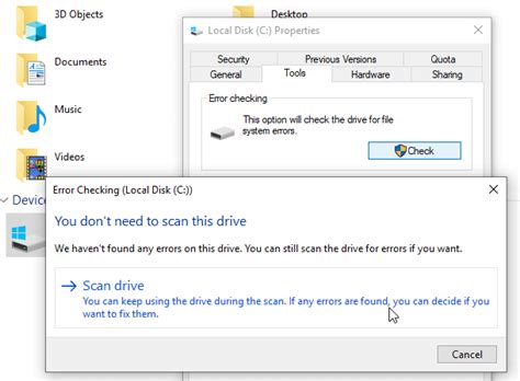 Image result for Perform a Disk Check