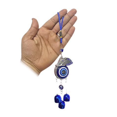 Buy DT DECTONE Metal And Evil Eye Stones Lord Ganesha Evil Eye Wall Car ...