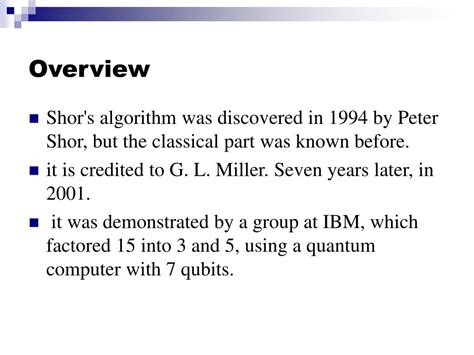 Image result for Schor Algorithm