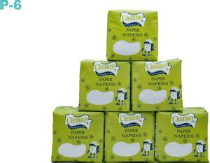 Clemmy Extra PurSoft 100% Virgin Quality Tissue Paper Napkin (Pack of 6 ...