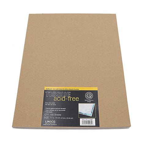 Lineco Buffered Acid-Free Interleaving Tissue, 11x14, Pack of 100 ...