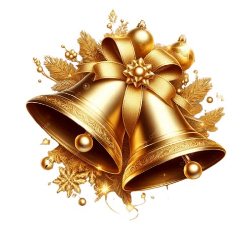 Golden Bells Christmas, Bells Christmas, Golden Bells PNG Transparent ...