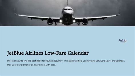 PPT - JetBlue Airlines Low-Fare Calendar PowerPoint Presentation, free ...