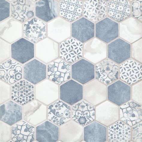 Blue Mosaic Tile For Shower Floor at Marisa Randolph blog