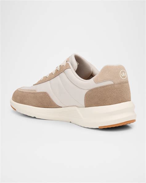Peter Millar Men's Journeyman Nylon and Suede Low-Top Sneakers | Neiman ...
