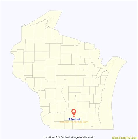 Map of McFarland village, Wisconsin