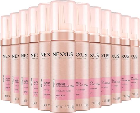 Amazon.com: Nexxus Travel & Trial Volumizing Foam Hair Styling Mousse, 2 oz 12 Count : Beauty ...