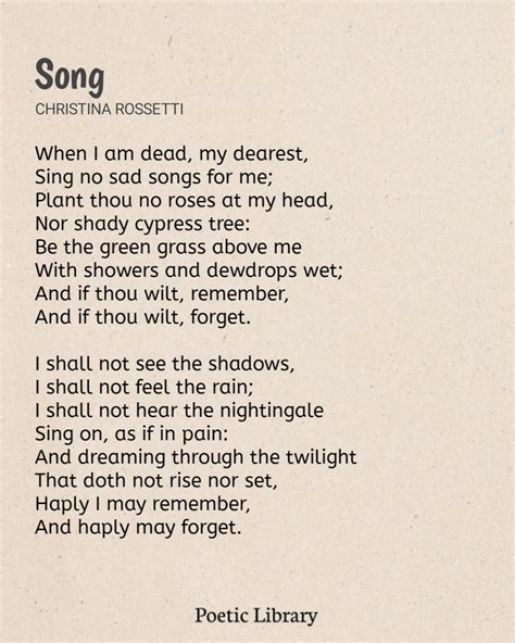 Christina Rossetti Poems