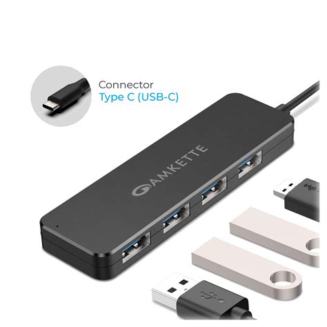 Type C 4 in 1 USB Hub – Amkette