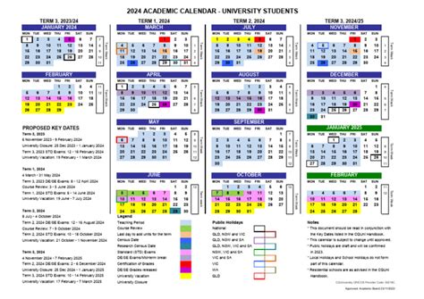 2024 Academic Calendar University Students | PDF
