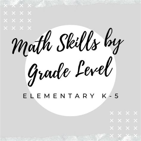 Image result for Elementary Math Skills Checklist