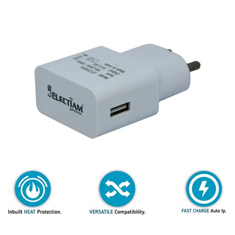 Buy Selectiam Gravity 2.8A 2.8 W 1 Port Mobile Charger for Cellular ...