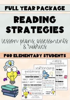 FULL YEAR READING STRATEGIES BUNDLE - Lesson plans, activities ...