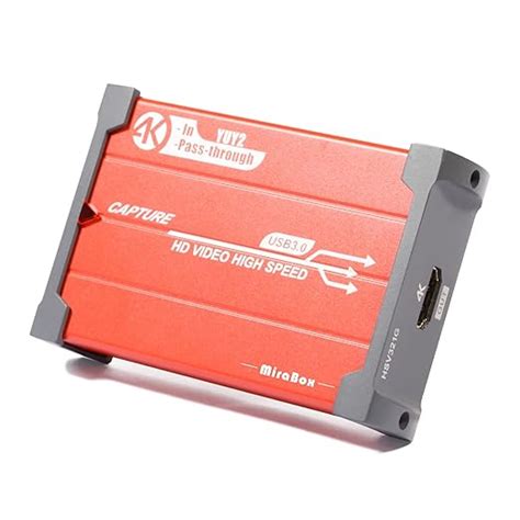 Mirabox 4K Capture Card for Nintendo Switch with 4K@30Hz HDMI Input and ...