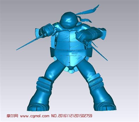 拉斐尔/伟夫Raph-忍者神龟3D打印_科幻角色模型下载-摩尔网CGMOL
