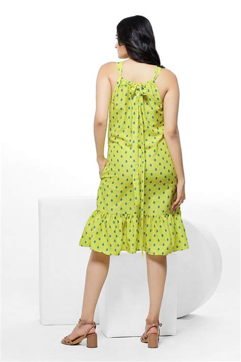 Lime Dress | yellow print with lime color maxi | FAB VOGUE Studio – FAB ...