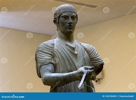 The Famous Charioteer of Delphi. Editorial Image - Image of gods ...